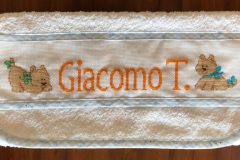 Giacomo - Asciugamano a punto e croce - dettaglio